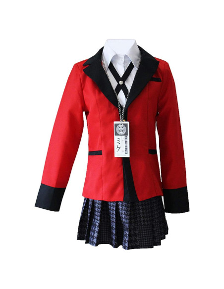 Disfraz Yumeko Jabami Cosplay Escolar 5 Piezas X-Grande