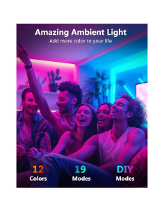 Luces de tira LED HitLights RGB 1.2m con control remoto 2