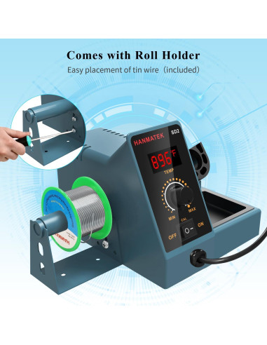 Estación de Soldadura Digital HANMATEK 60W 5 Puntas