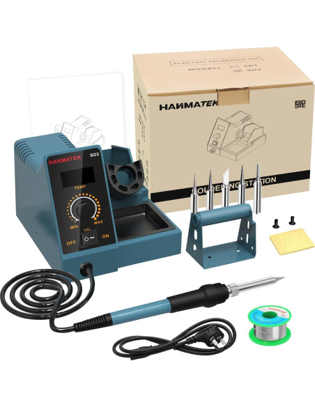 Estación de Soldadura Digital HANMATEK 60W 5 Puntas