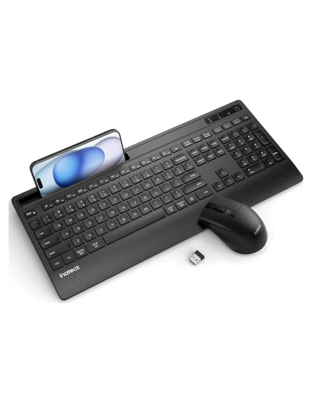 Combo Teclado y Ratón Inateck Inalámbrico con Soporte
