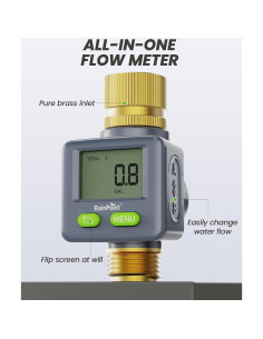 Medidor de Flujo de Agua RAINPOINT 180 Pantalla LCD 2
