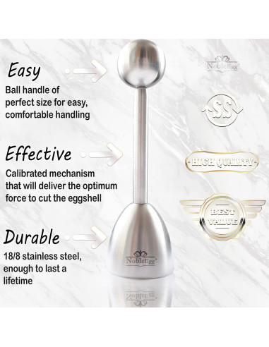 Cortador de Huevos NobleEgg Acero Inoxidable Semi Automático