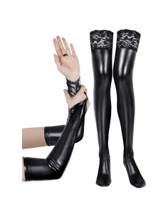 Conjunto disfraz mujer Bencailor guantes y medias altas