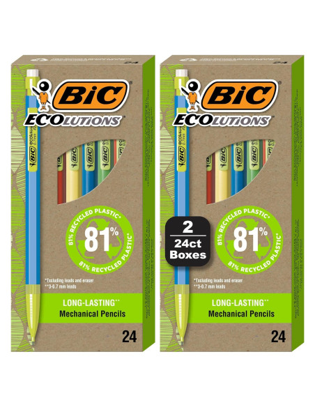 Lápices Mecánicos BIC Ecolutions 0.7mm Paquete de 48 Unidades