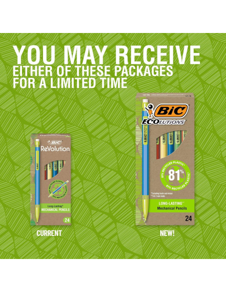 Lápices Mecánicos BIC Ecolutions 0.7mm Paquete de 48 Unidades