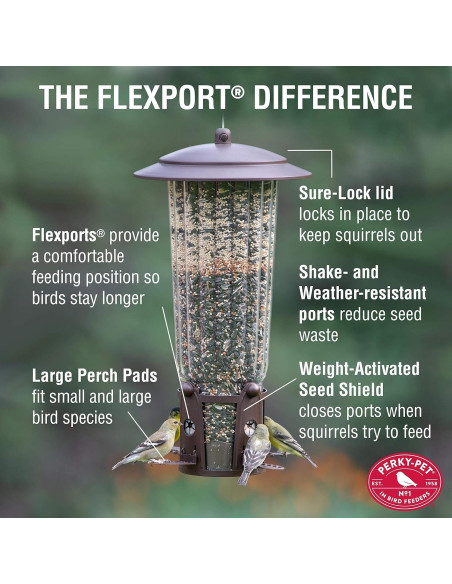 Alimentador de Aves Perky-Pet 334-1SR a Prueba de Ardillas
