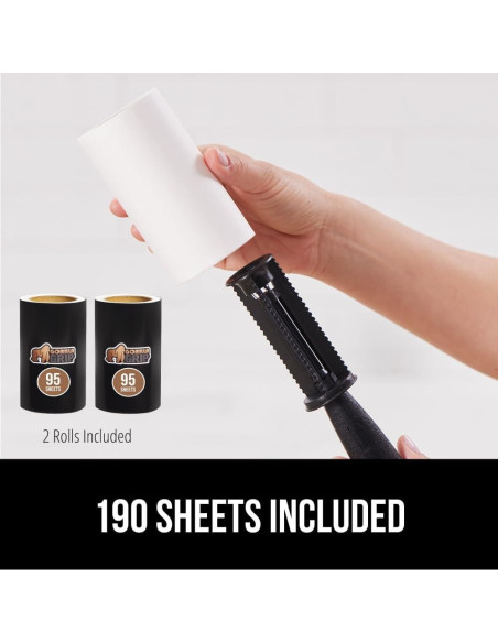 Rodillo Quitapelusas GORILLA GRIP 190 Hojas Recargables