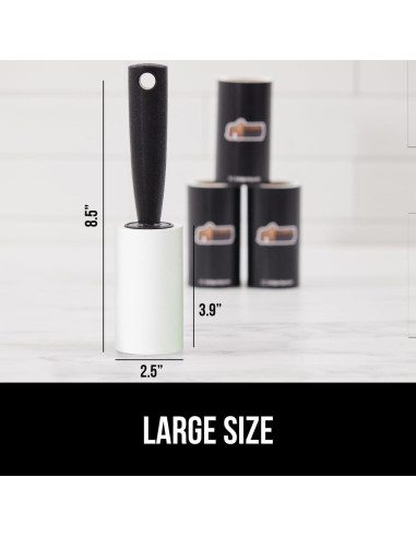 Rodillo Quitapelusas GORILLA GRIP 190 Hojas Recargables