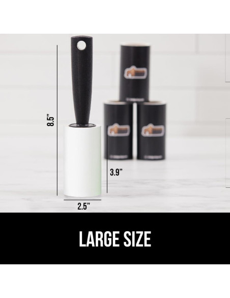 Rodillo Quitapelusas GORILLA GRIP 190 Hojas Recargables