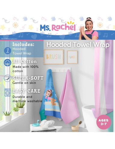 Toalla con Capucha Sra. Rachel 100% Algodón 61x127 cm