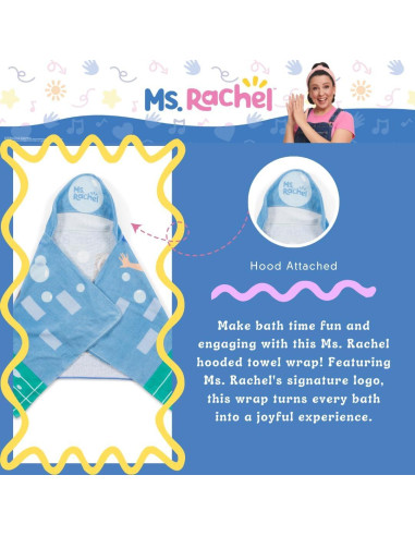 Toalla con Capucha Sra. Rachel 100% Algodón 61x127 cm