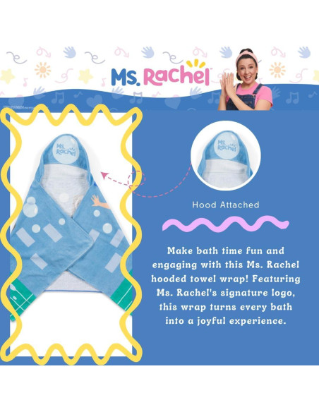 Toalla con Capucha Sra. Rachel 100% Algodón 61x127 cm