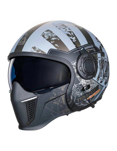 Casco de Motocicleta TRIANGLE OP12A Doble Visor Adulto