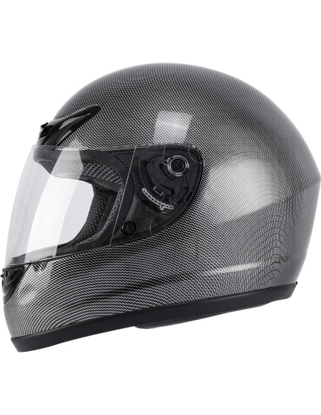 Casco TCMT de Carbono Grande para Motocicleta y ATV