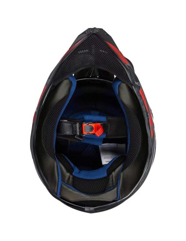 Casco ILM para Motocross Juvenil-XL Rojo Negro Modelo 128YS