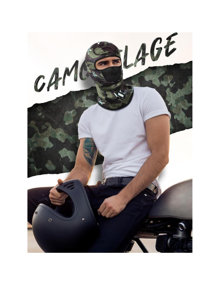Balaclava SATINIOR 9 Piezas Camo Transpirable Solar