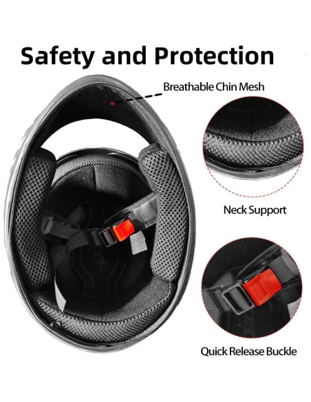 Casco Integral WWJ AXK557 Doble Visera Unisex 53-61 cm