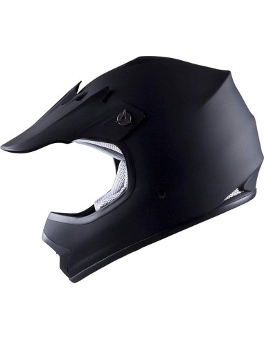 Casco Motocross Power Gear HBOY-K Negro Mate 51-52 cm