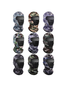 Balaclava SATINIOR 9 Piezas Camo Transpirable Solar