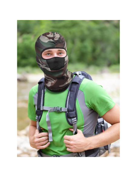 Balaclava SATINIOR 9 Piezas Camo Transpirable Solar