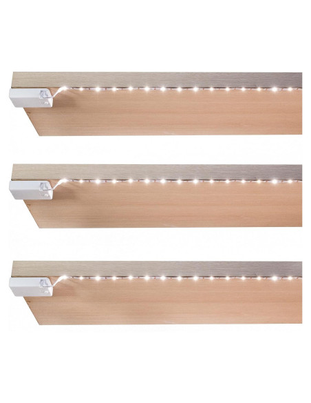 Luces de tira LED BestLuz 1.01m 3 paquetes blanco neutro 4000K