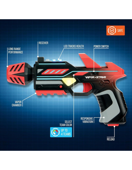 Paquete de 2 Blasters de Vapor WowWee 1116 Efectos de Luz