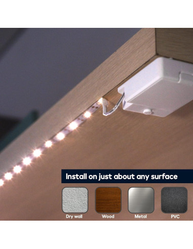 Luces de tira LED BestLuz 1.01m 3 paquetes blanco neutro 4000K