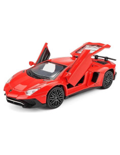 Coche Juguete Diecast Lambo Aventador LP750-4 1:32 Rojo