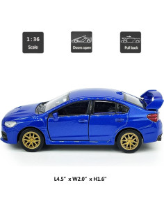 Coche de Juguete Diecast Impreza WRX STI 11.43 cm Azul 2