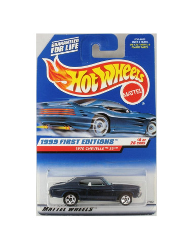 Hot Wheels 1970 Chevelle SS Azul Escala 1:64 Coleccionable