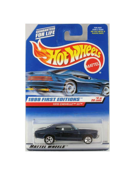 Hot Wheels 1970 Chevelle SS Azul Escala 1:64 Coleccionable