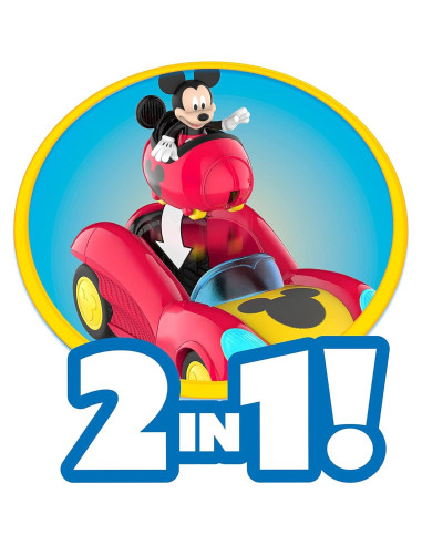 Vehículo Transformador Mickey Mouse Funhouse Just Play 2 en 1