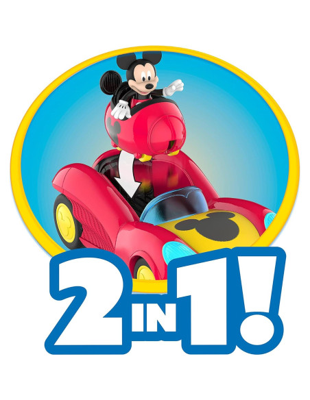 Vehículo Transformador Mickey Mouse Funhouse Just Play 2 en 1