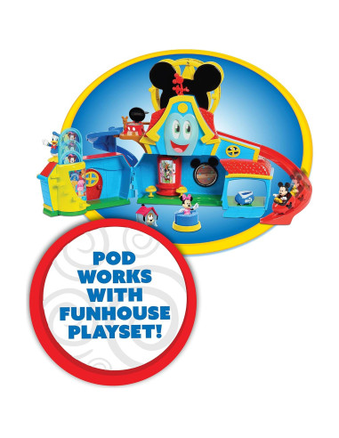 Vehículo Transformador Mickey Mouse Funhouse Just Play 2 en 1