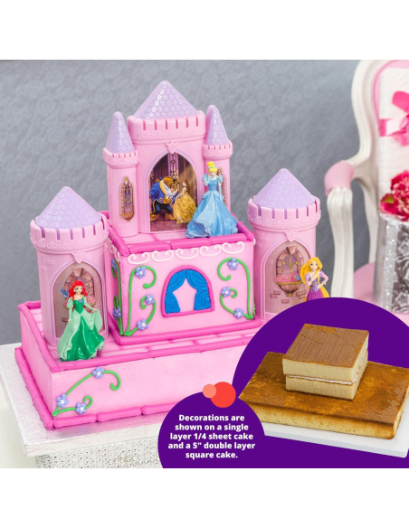 Adorno de Pastel DecoSet Princesa Disney 6 Piezas