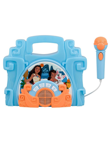 eKids Boombox Karaoke Disney Moana con Micrófono 22.86 cm