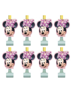 Sopladores de Fiesta Disney Minnie Mouse - 8 Unidades Multicolor