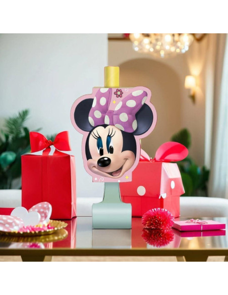 Sopladores de Fiesta Disney Minnie Mouse - 8 Unidades Multicolor