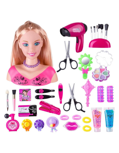 Kit de Juguete de Maquillaje y Estilismo de Cabello Keetopteep - 35 Piezas