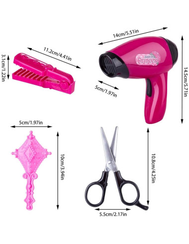 Kit de Juguete de Maquillaje y Estilismo de Cabello Keetopteep - 35 Piezas