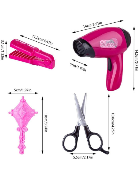 Kit de Juguete de Maquillaje y Estilismo de Cabello Keetopteep - 35 Piezas