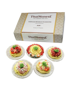 5 Espaguetis Miniatura Realistas ThaiHonest 3.3 cm