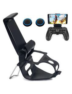 Soporte para Teléfono BRHE para Controlador PS4 Ajustable Negro
