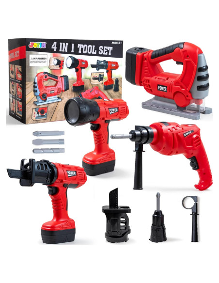 Juego de Herramientas para Niños Joyin 4 en 1 con Linterna