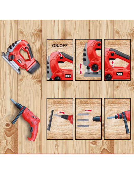 Juego de Herramientas para Niños Joyin 4 en 1 con Linterna