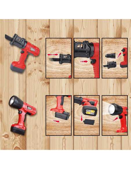 Juego de Herramientas para Niños Joyin 4 en 1 con Linterna