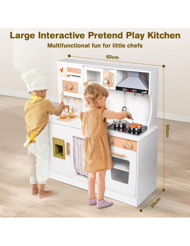 Juego de Cocina de Madera Vanplay para Niños 3-9 Años