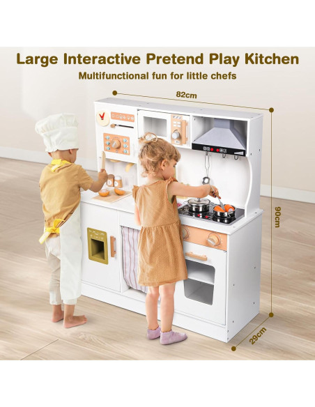 Juego de Cocina de Madera Vanplay para Niños 3-9 Años