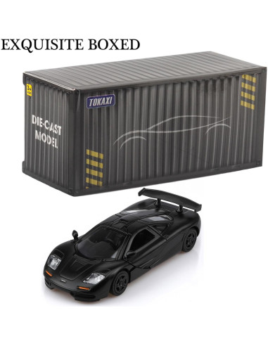Coche de Diecast McLaren F1 TOKAXI 1/36 Retroceso Negro